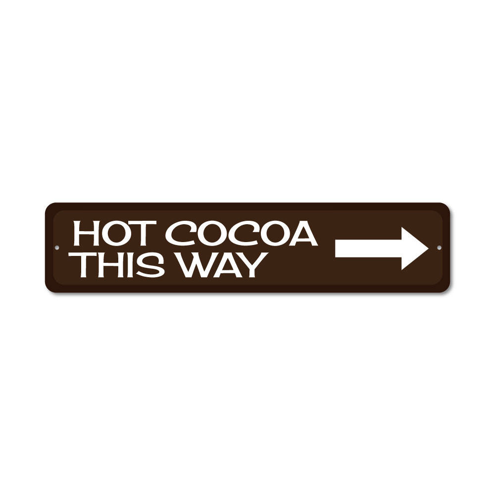 Hot Cocoa Arrow Sign – Lizton Sign Shop, image size:1000x1000
