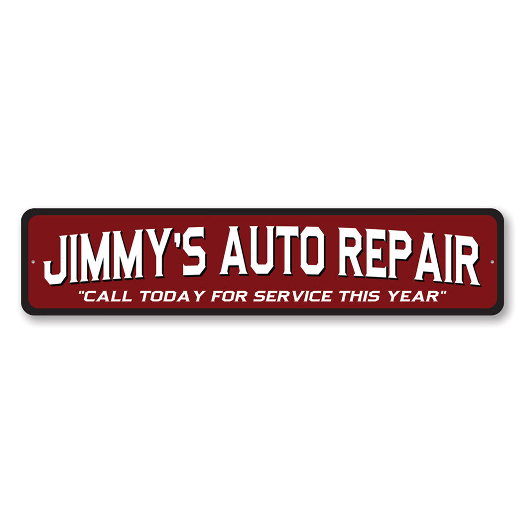 Custom Auto Repair Service Sign – Lizton Sign Shop