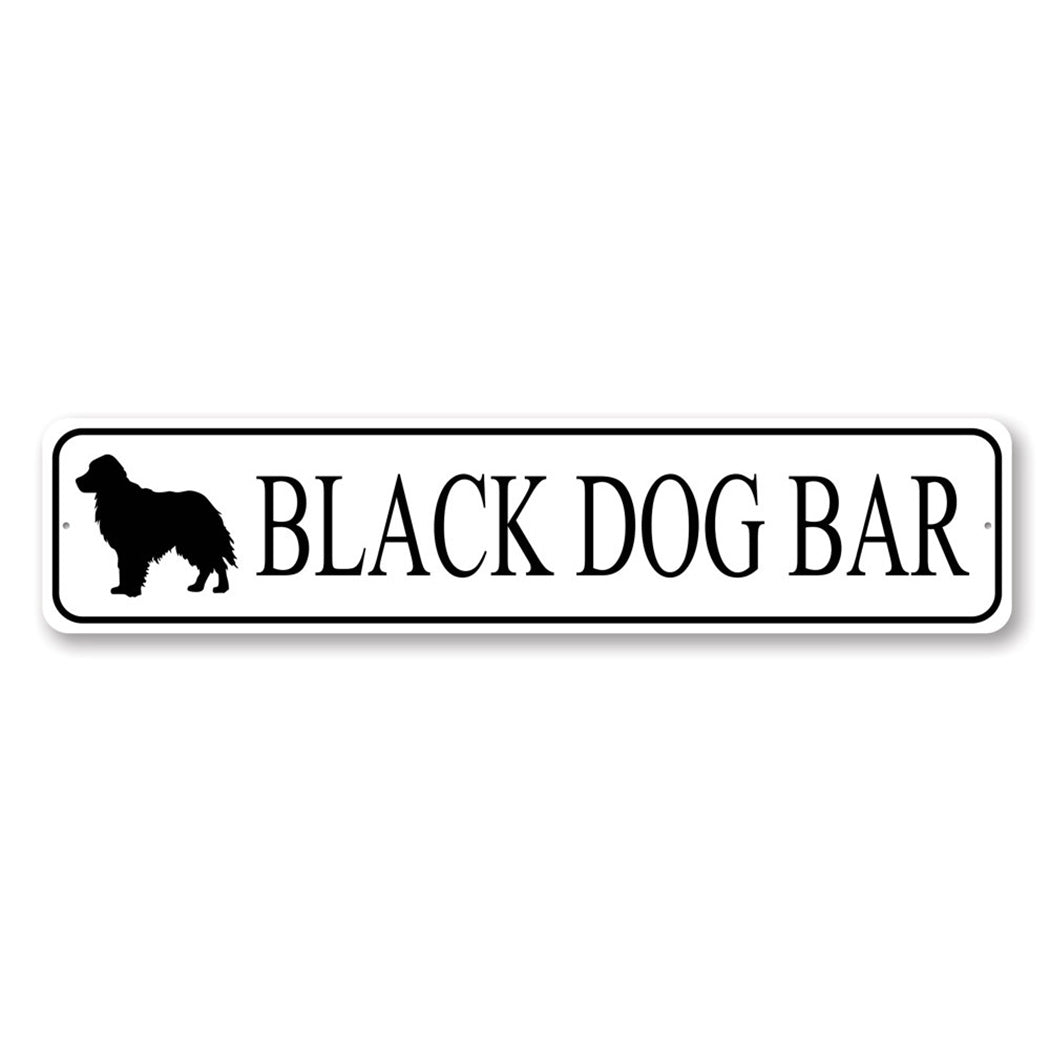 Black Dog Bar Sign Lizton Sign Shop