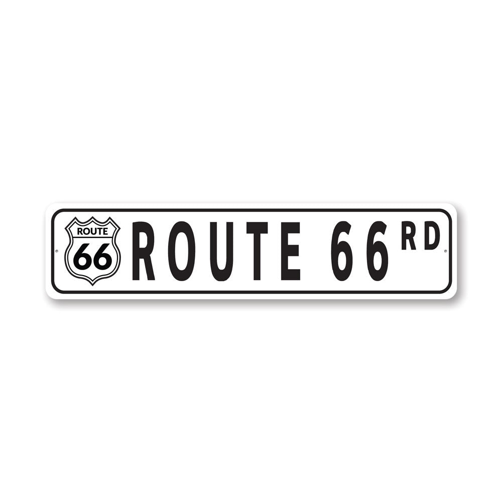Route 66 Road Destination Sign, Historical Road Sign