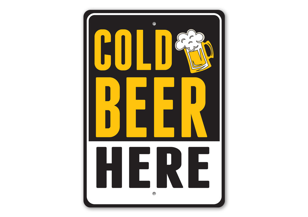 Cold Beer Here Sign