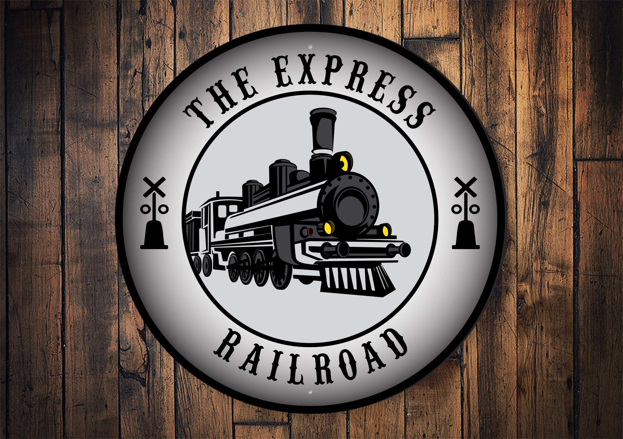 The Express Railroad Sign