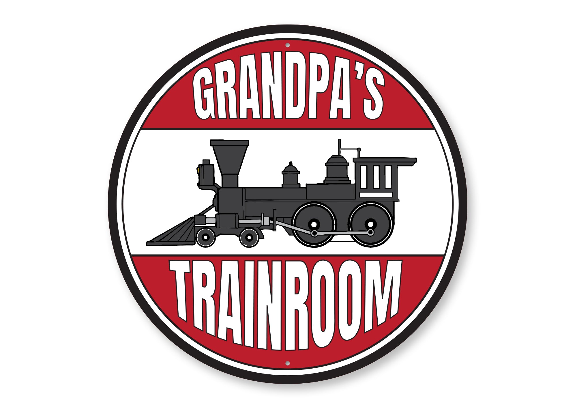 Dads Train Room Sign