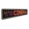 Welcome To The Cinema Sign