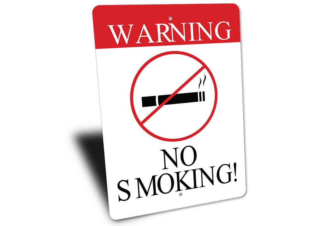 Warning No Smoking Sign