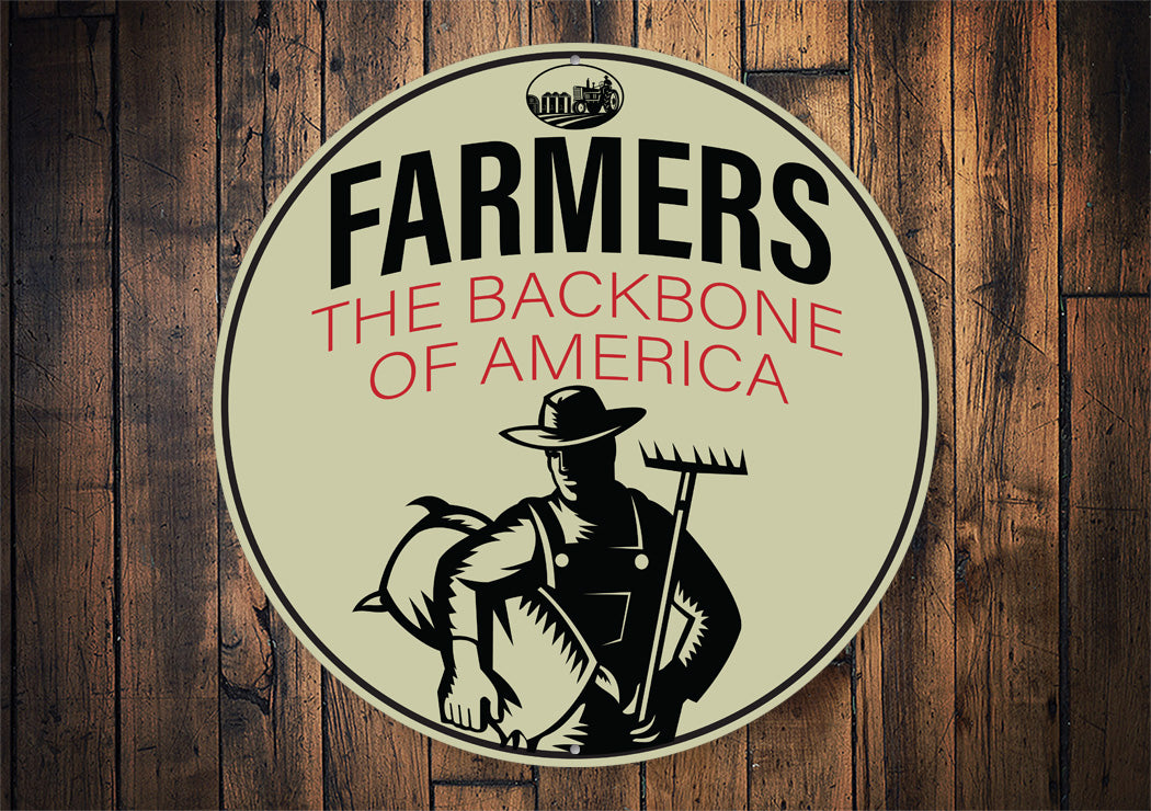Farmers... Backbone Of America Sign