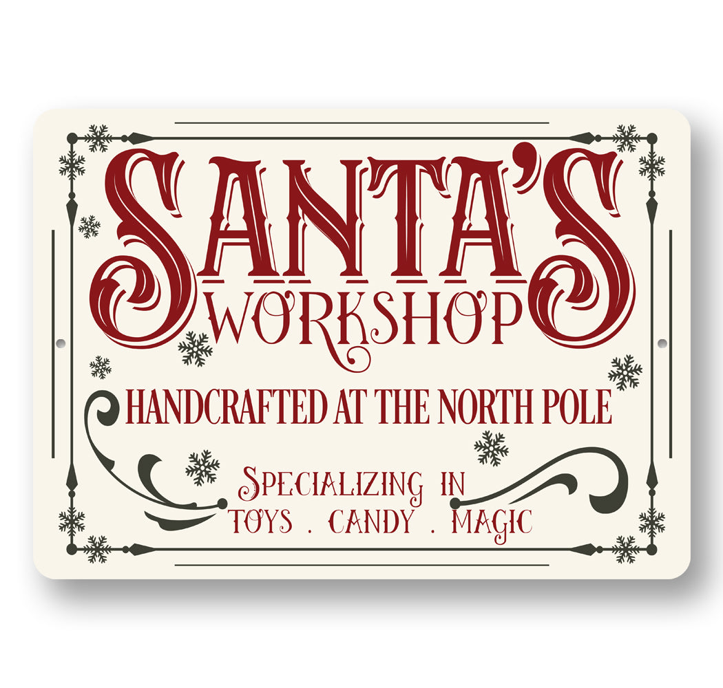 JW0863 1 santas workshop sign – lizton sign shop
