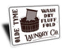 Old Time Laundry CO Sign