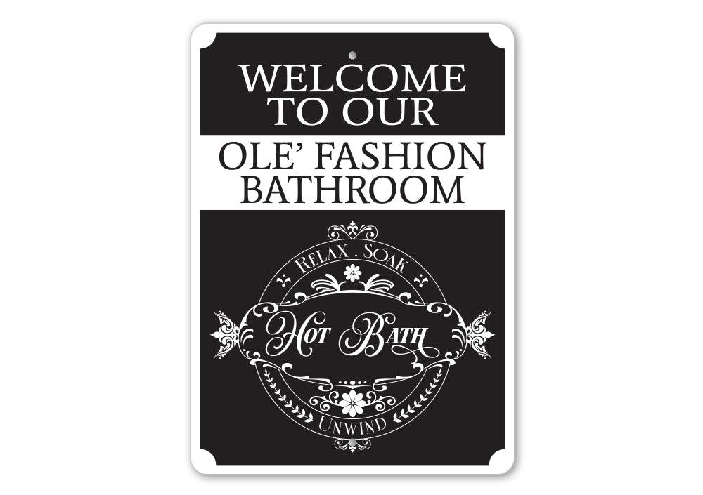 Vintage Bathroom Welcome Sign – Lizton Sign Shop vintage-bathroom-welcome-sign-lizton-sign-shop