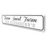 Farm Sweet Farm Custom Family Name Sign