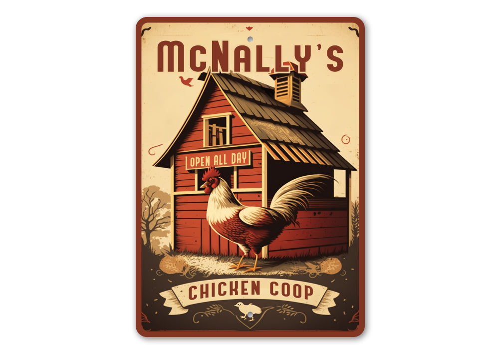 Custom Family Name Chicken Coop Sign