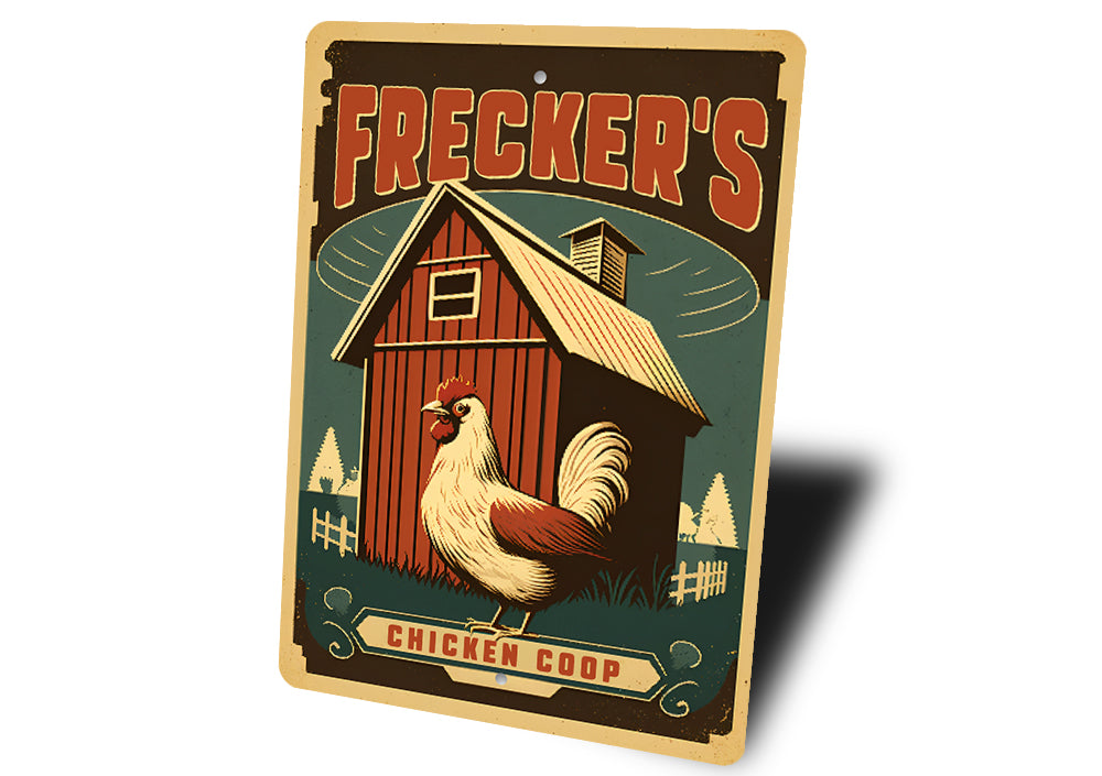 Personalized Family Name Chicken Coop Sign