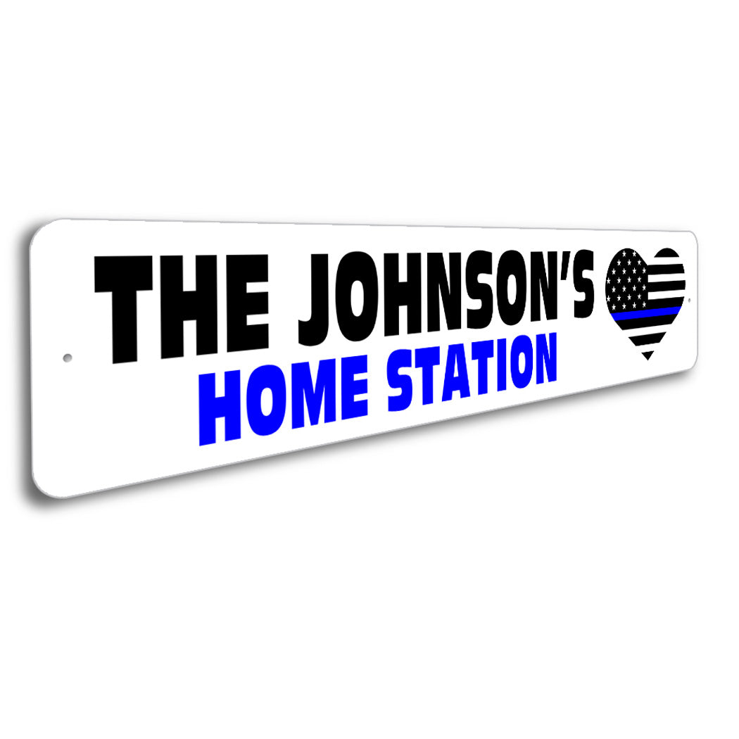 Custom Home Station Police Department Sign