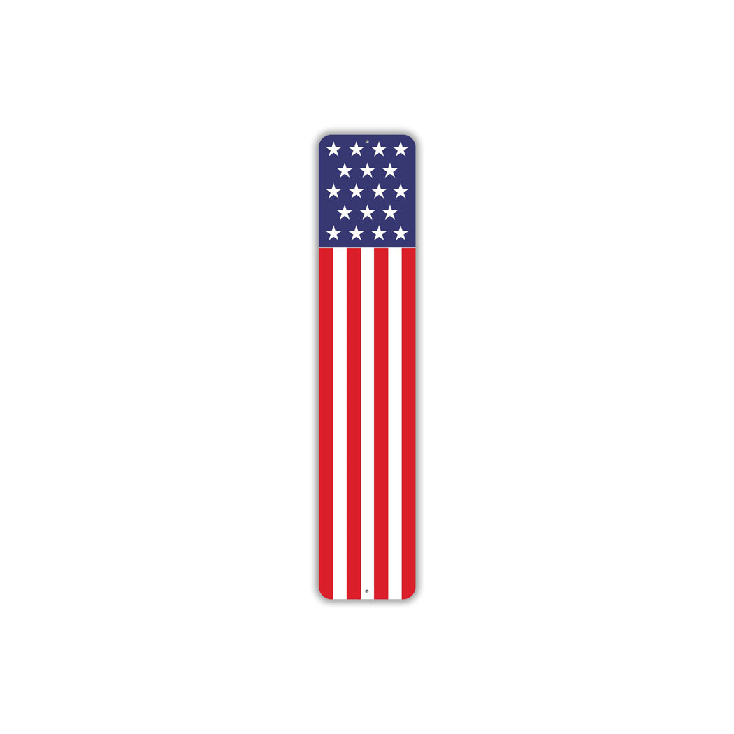 American Flag Design Sign