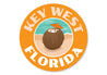 Key West Florida Coconut Metal Sign