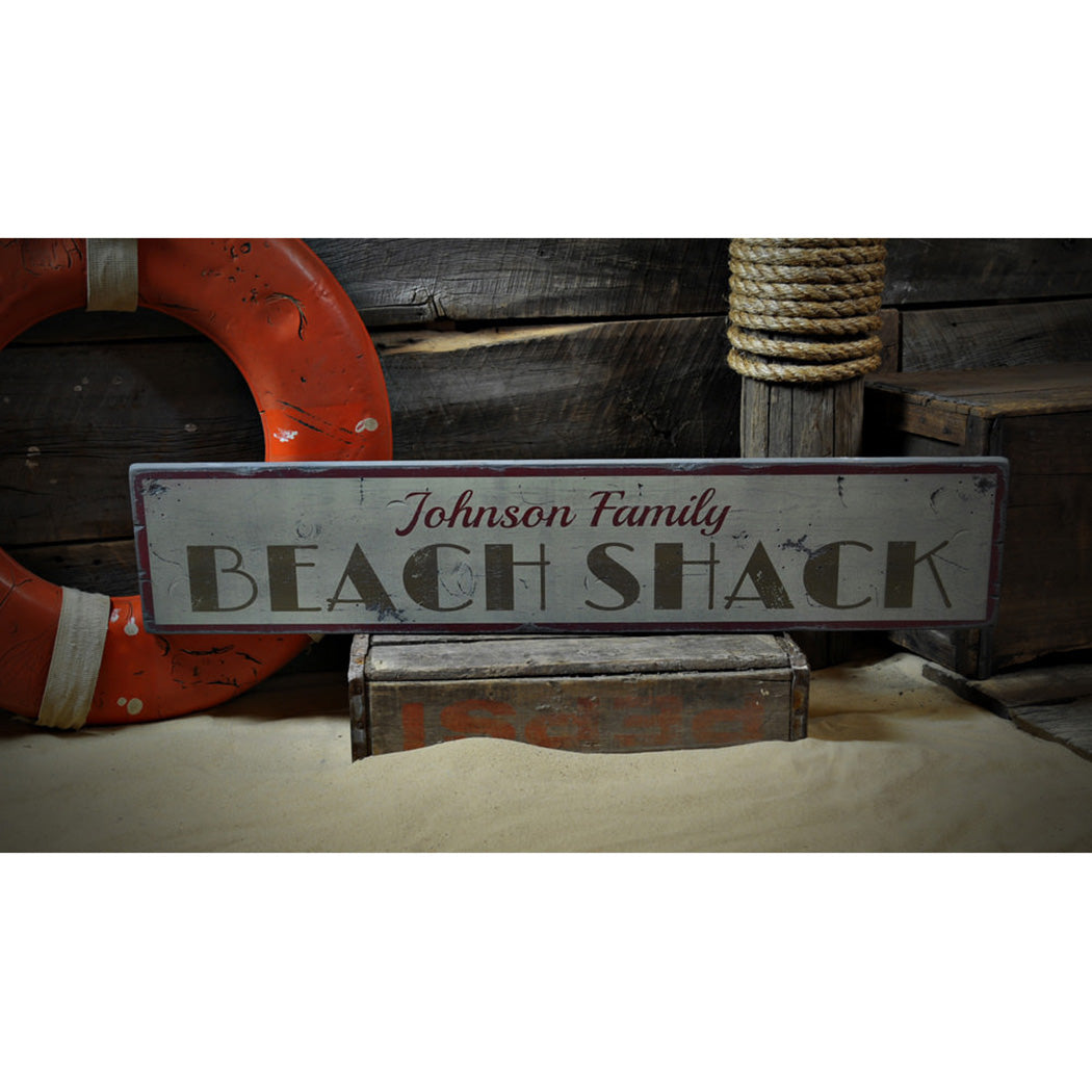 Beach Shack Rustic Wood Sign