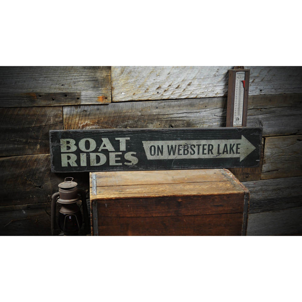 Boat house Rustic Wood Sign