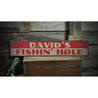 Fishin Hole Rustic Wood Sign