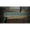 Family Lake House Rustic Wood Sign