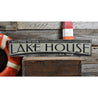 Established Date Lake House Rustic Wood Sign