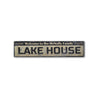 Family Lake Name Rustic Wood Sign