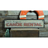 Lake Canoe Rental Rustic Wood Sign