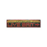 Live Bait Lake Rustic Wood Sign