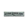 Altitude Burger Joint Rustic Wood Sign