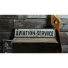 Aviation Service Rustic Wood Sign