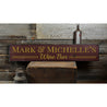 Home Wine Bar Rustic Wood Sign