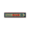 Bar Name Rustic Wood Sign