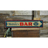 Bar Name Rustic Wood Sign