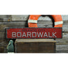 Boardwalk Location Rustic Wood Sign