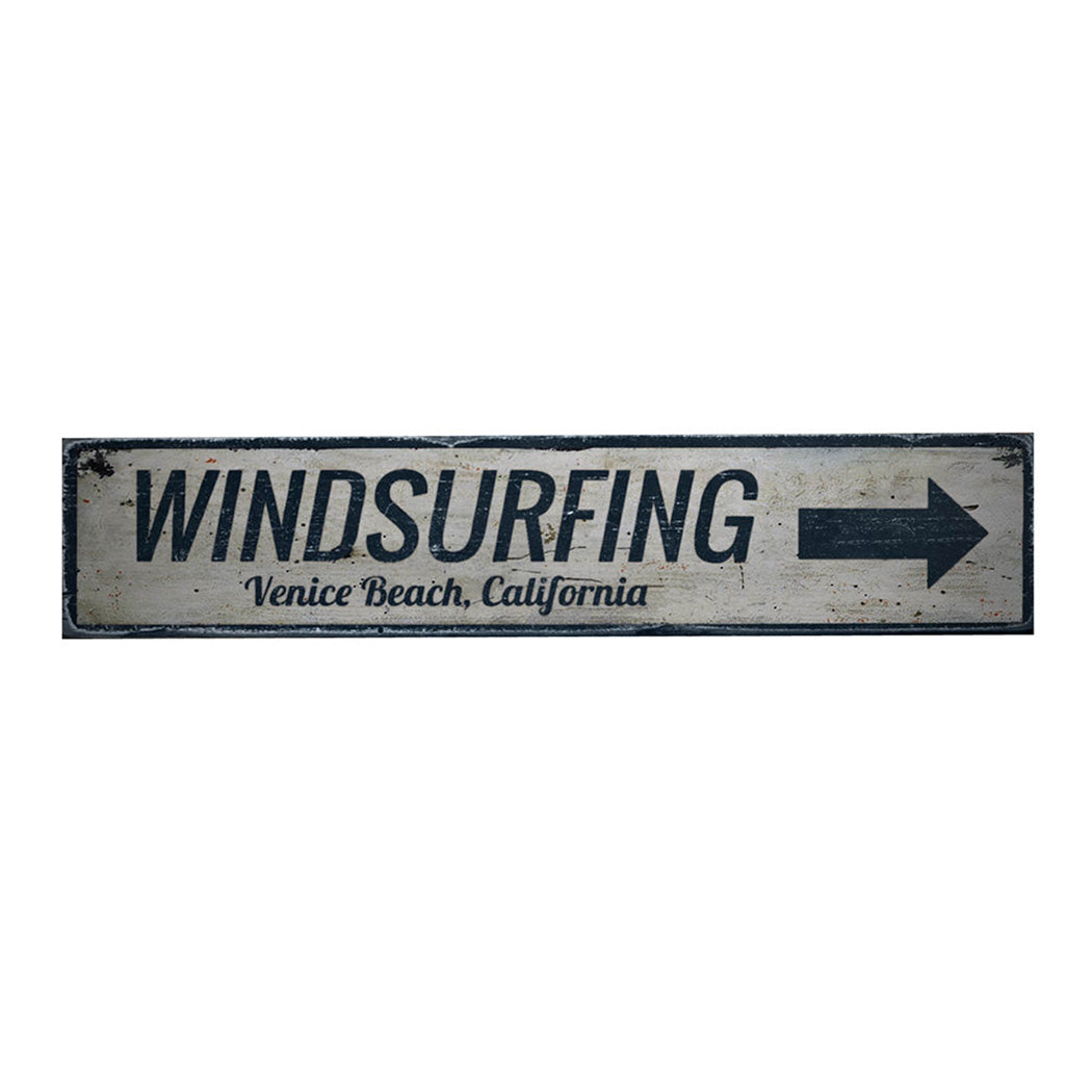 Windsurfing Rustic Wood Sign