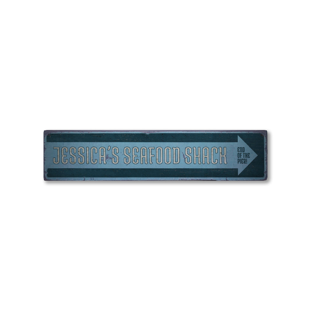Seafood Shack Rustic Wood Sign – Lizton Sign Shop