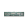 Sea The View Rustic Wood Sign