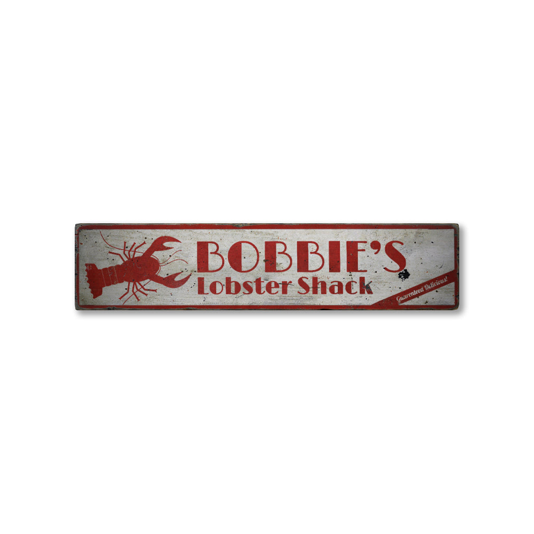 Fresh Lobster Rustic Wood Sign