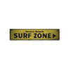 Surf Zone Rustic Wood Sign