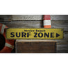 Surf Zone Rustic Wood Sign