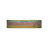 Welcome Beach Bums Rustic Wood Sign