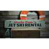 Jet Ski Rental Rustic Wood Sign