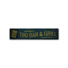 Welcome Tiki Bar and Grill Rustic Wood Sign