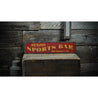 Sports Bar Name Rustic Wood Sign