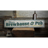 Brewhouse & Pub Rustic Wood Sign