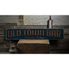 Old Town Bar Rustic Wood Sign