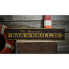 Bar & Grill Arrow Rustic Wood Sign