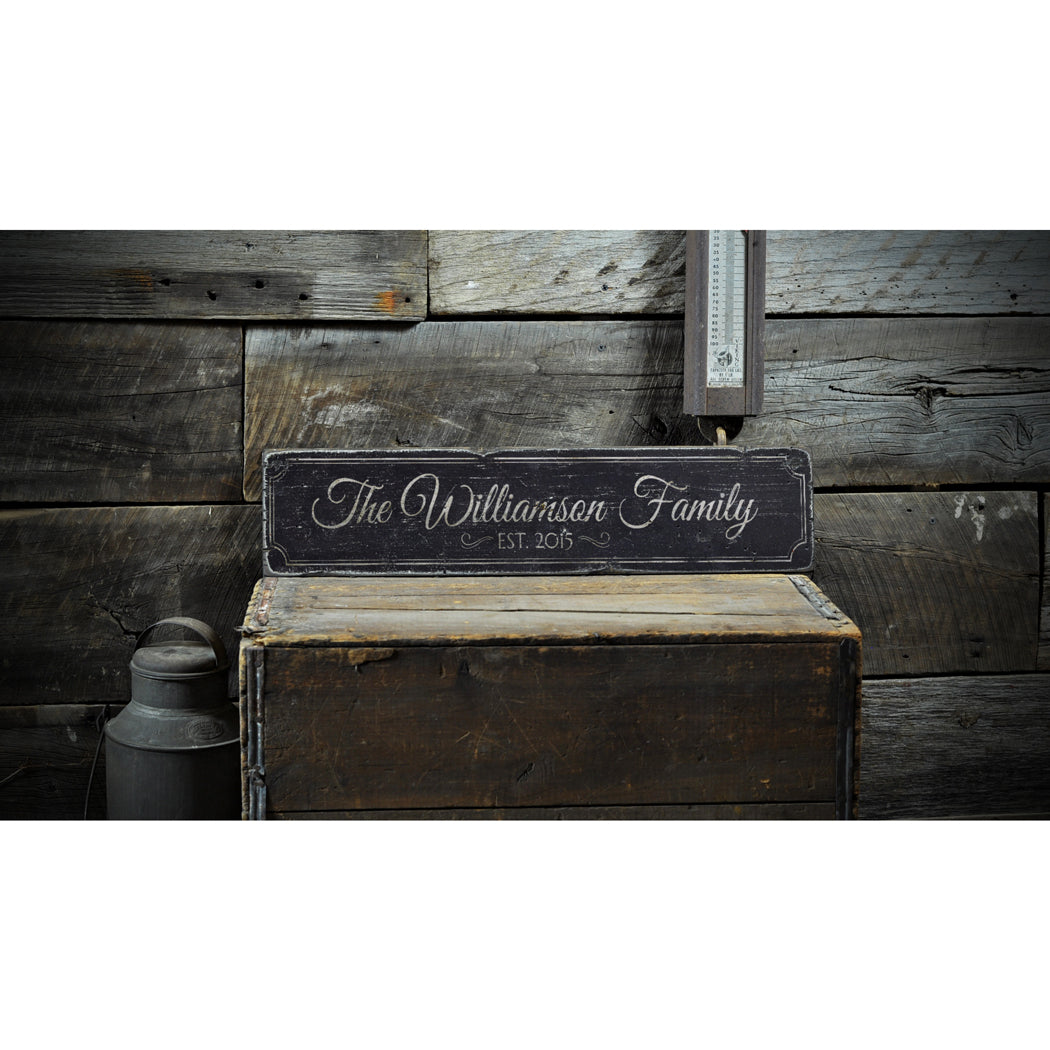 Anniversary Rustic Wood Sign