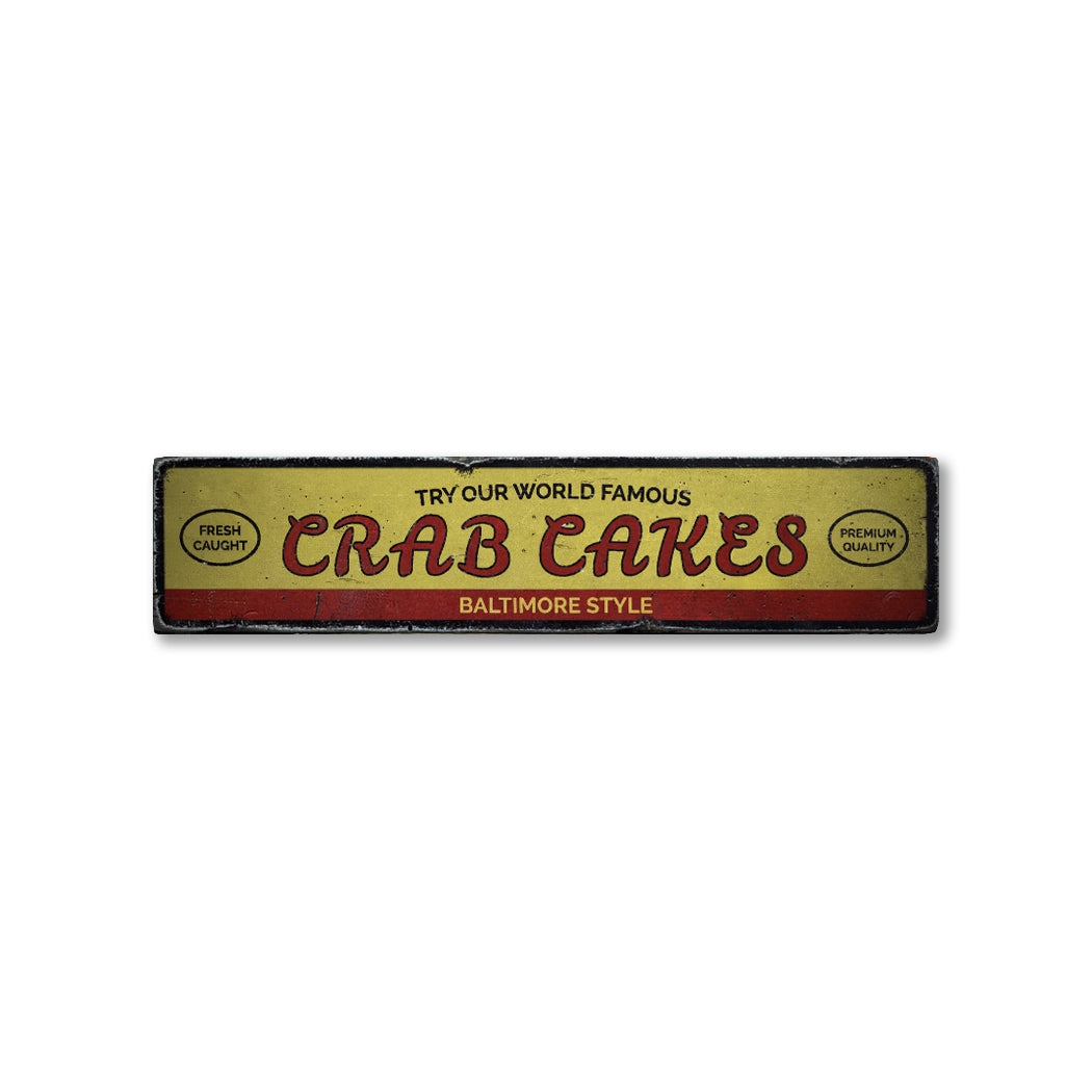 World Famous Crad Cakes Rustic Wood Sign