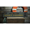 Boat Tours Rustic Wood Sign