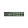 Island Charters Rustic Wood Sign